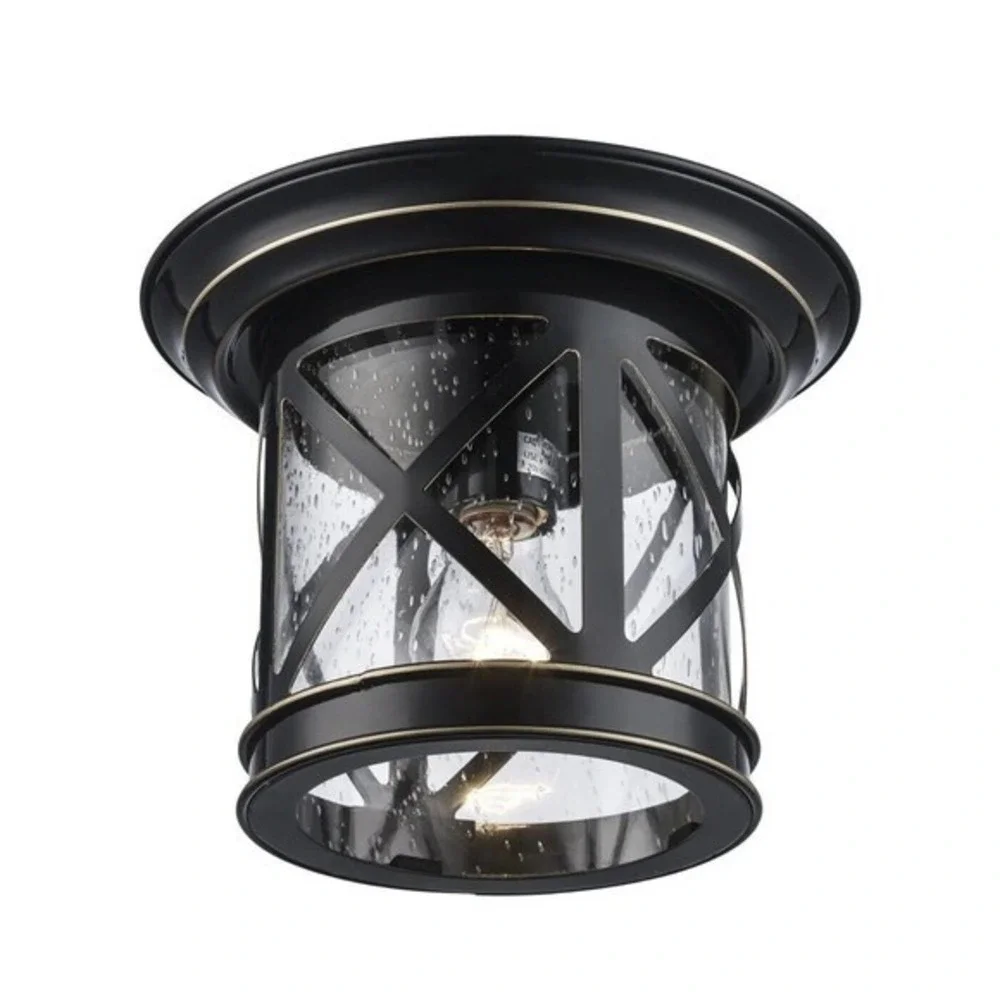 Portfolio Outdoor Flush mount Porch Light #253346 Rubbed‎ Oil Bronze Finish
